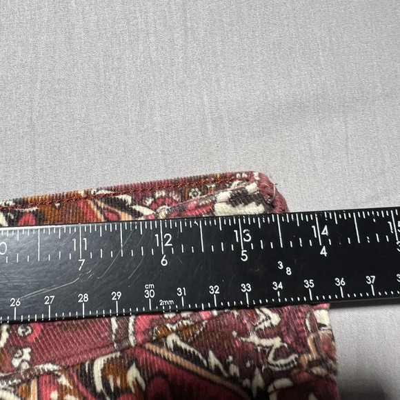 Sterling & Stitch‎ Flare Pants Womens 27x32.5 Brown Paisley Corduroy Boho Retro - Picture 12 of 16